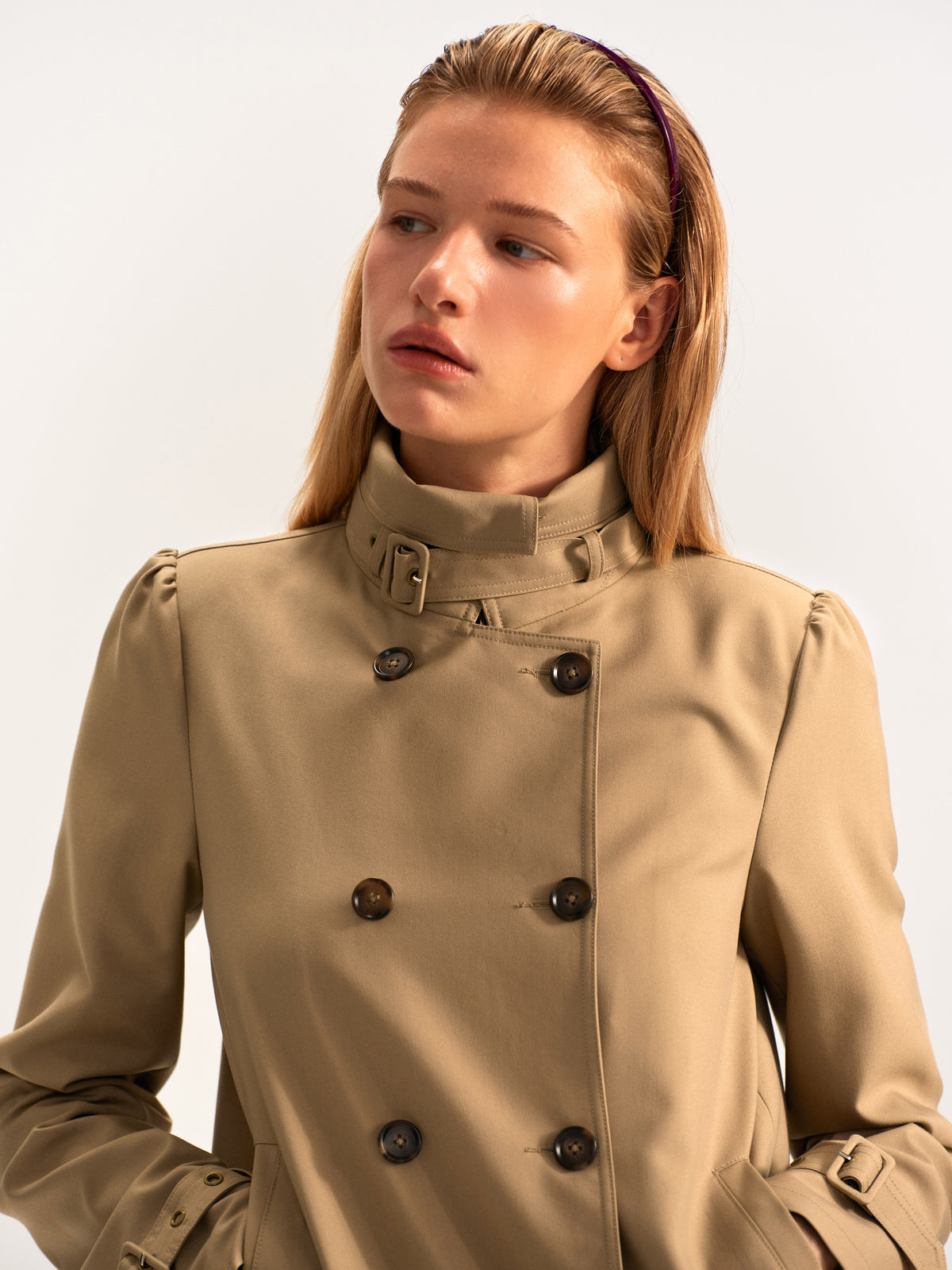 Petal Cropped Trench
