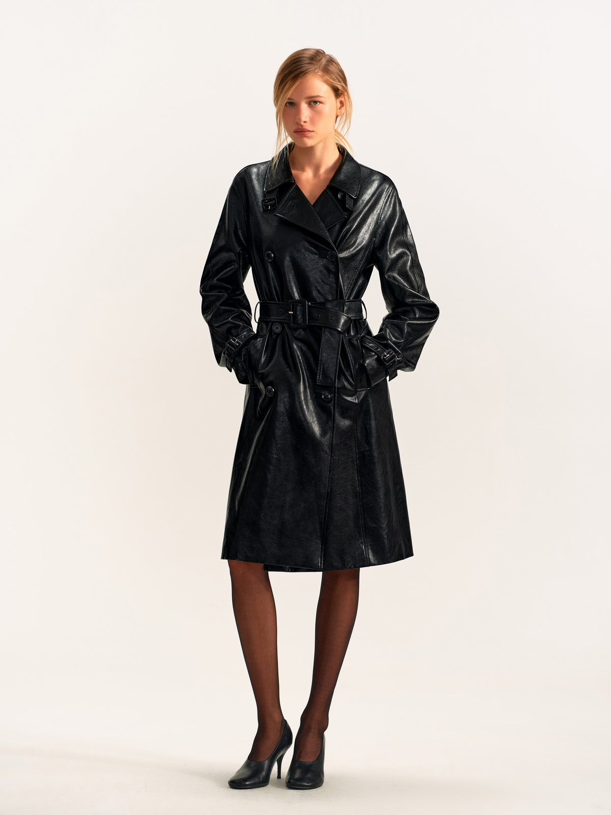 Nocturne Leather Trench