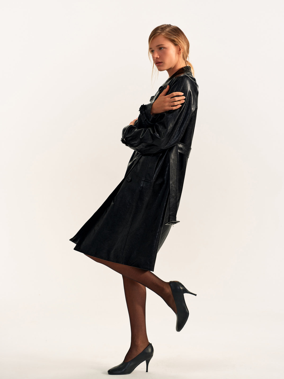 Nocturne Leather Trench