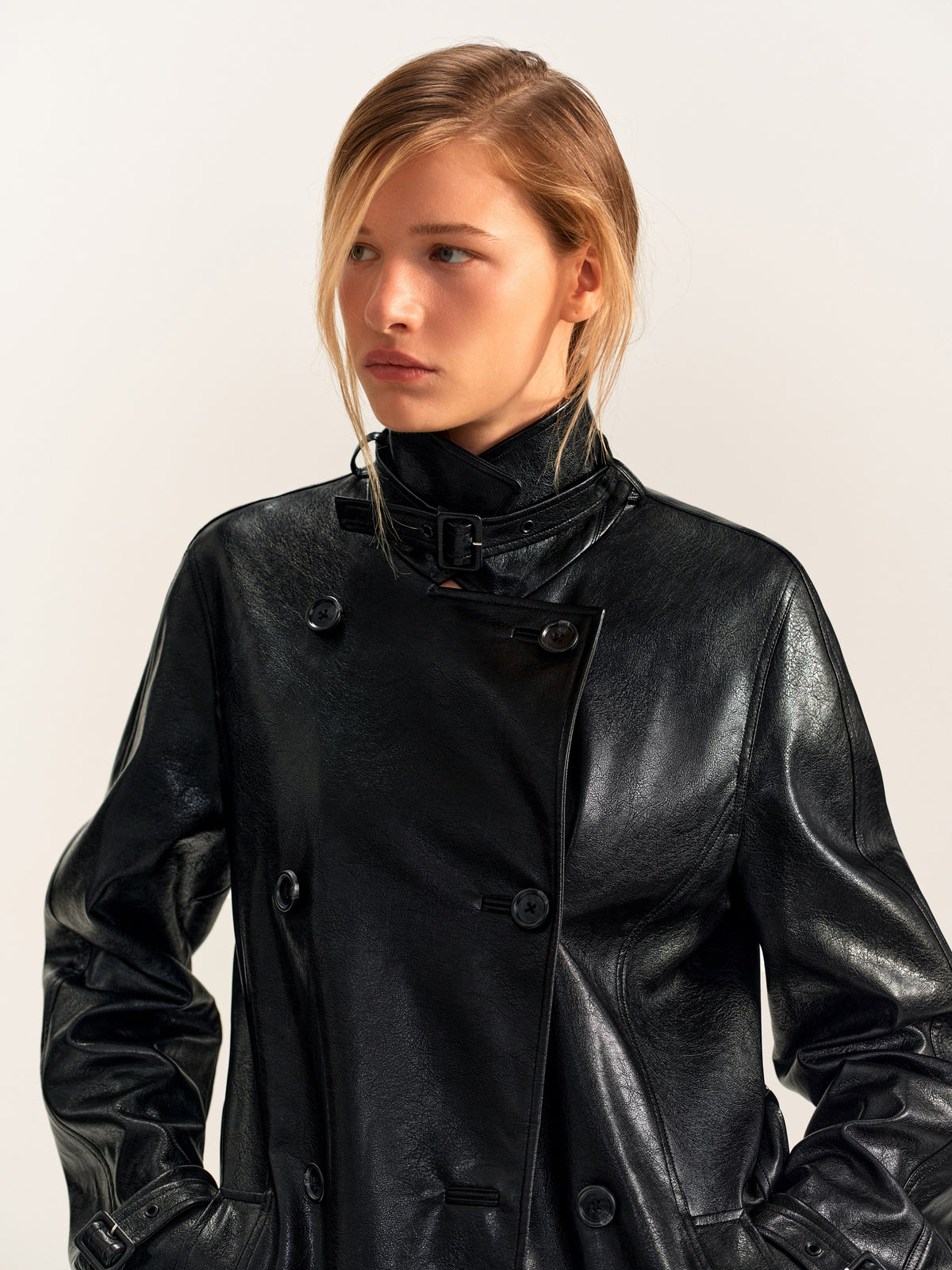 Nocturne Leather Trench