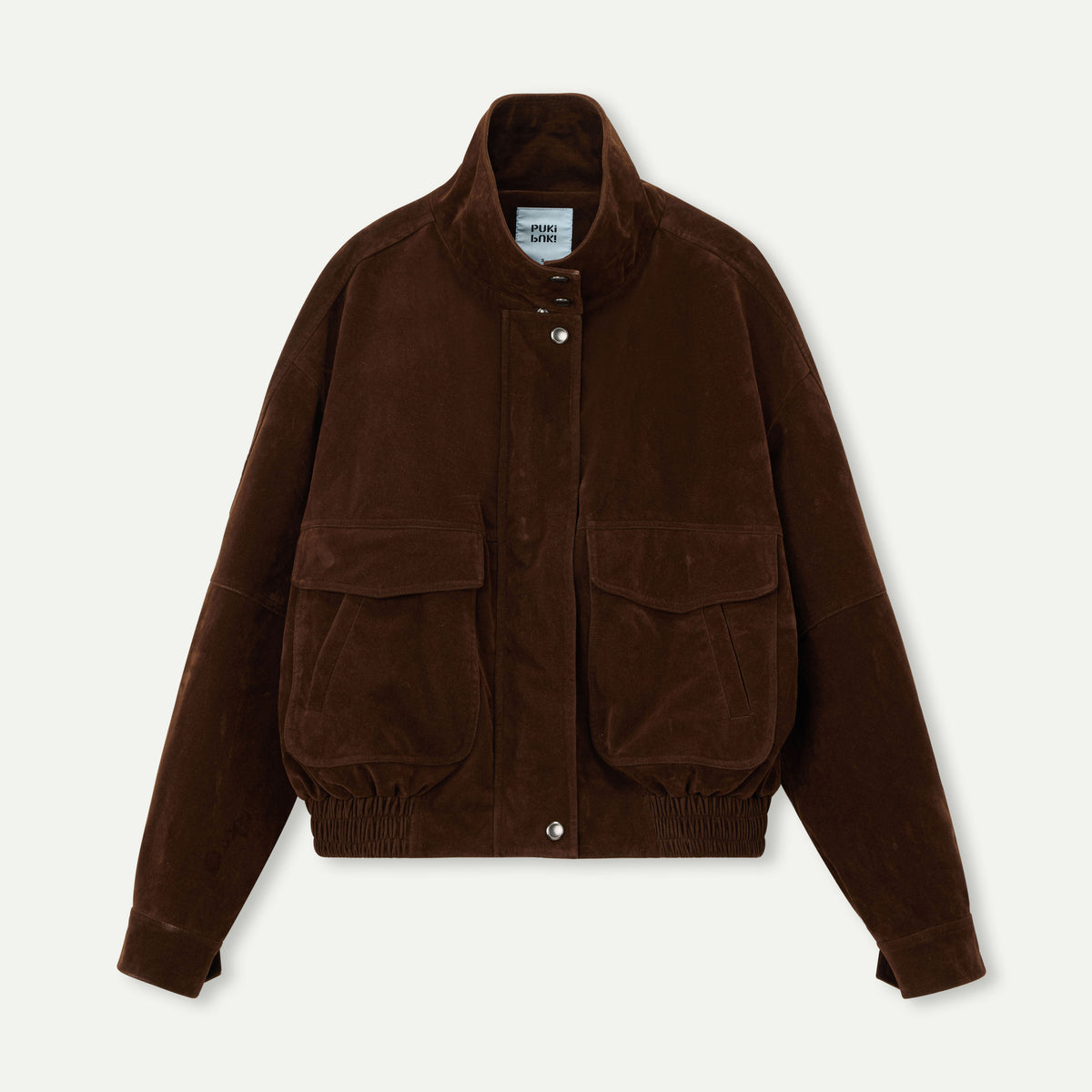 Oversized Sueded Bomber