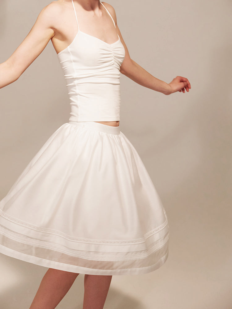 The Sheer Volume Midi Skirt