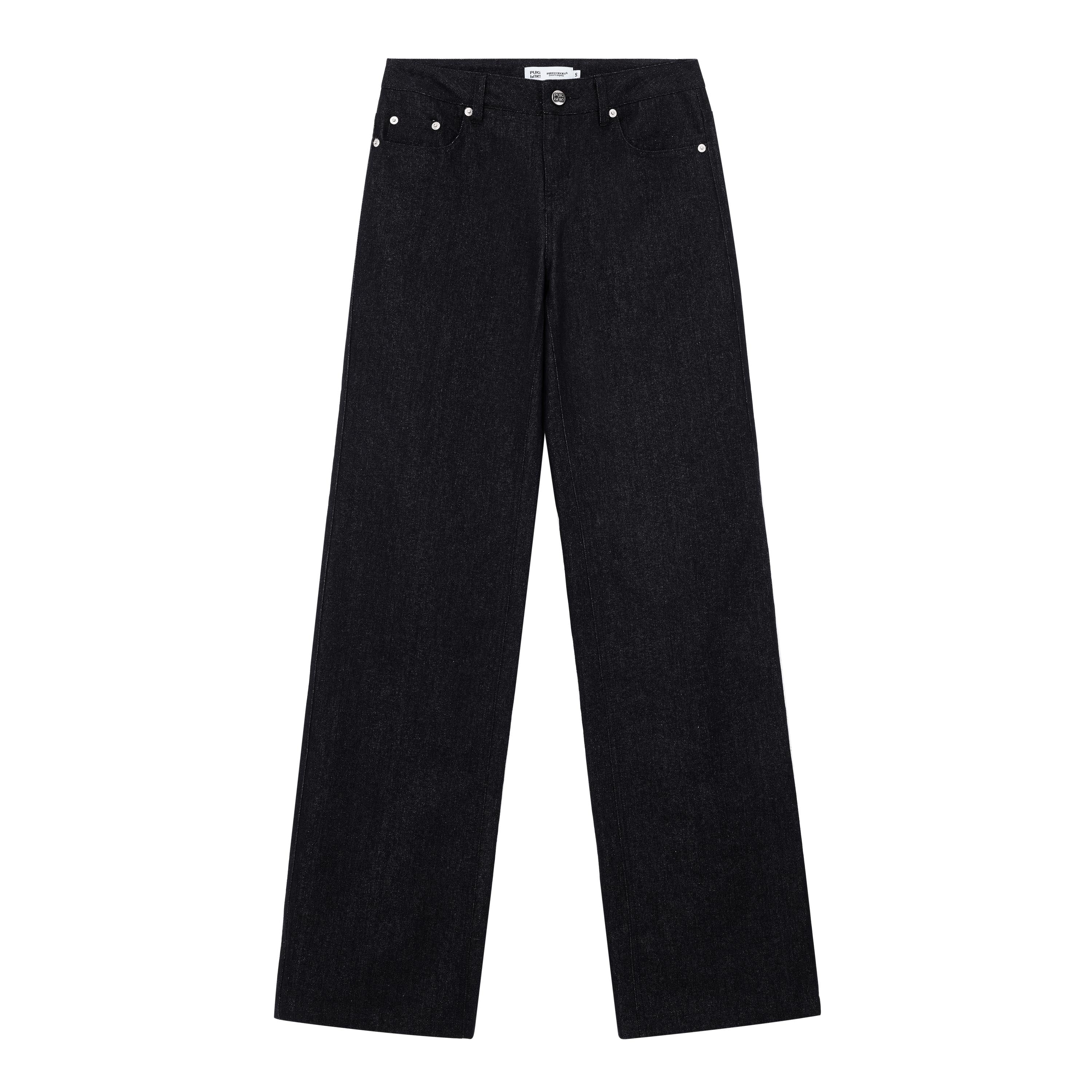 Shimmer Low-Rise Straight Jeans