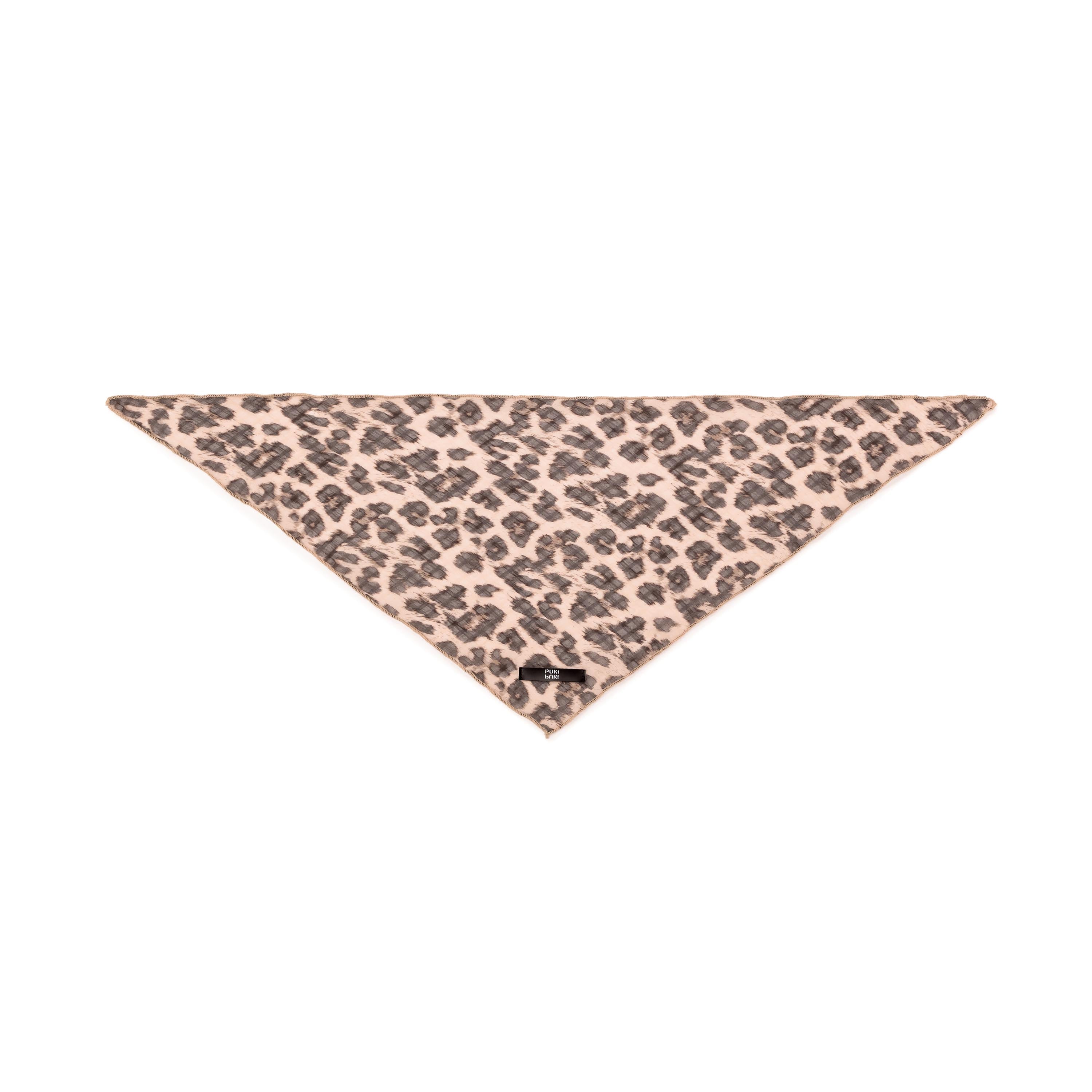 Leopard Silk-Feel Scarf