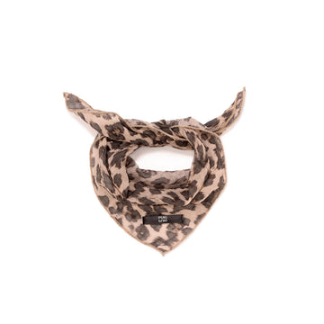 Leopard Silk-Feel Scarf