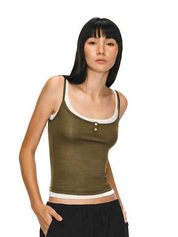 Layered Henley Tank