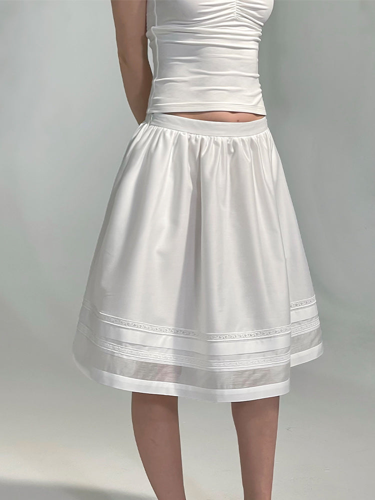The Sheer Volume Midi Skirt