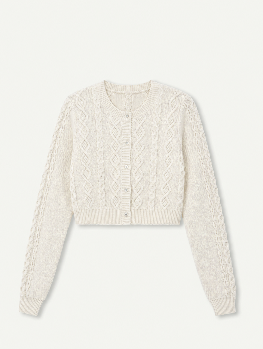 Minuet Cable Knit Twinset