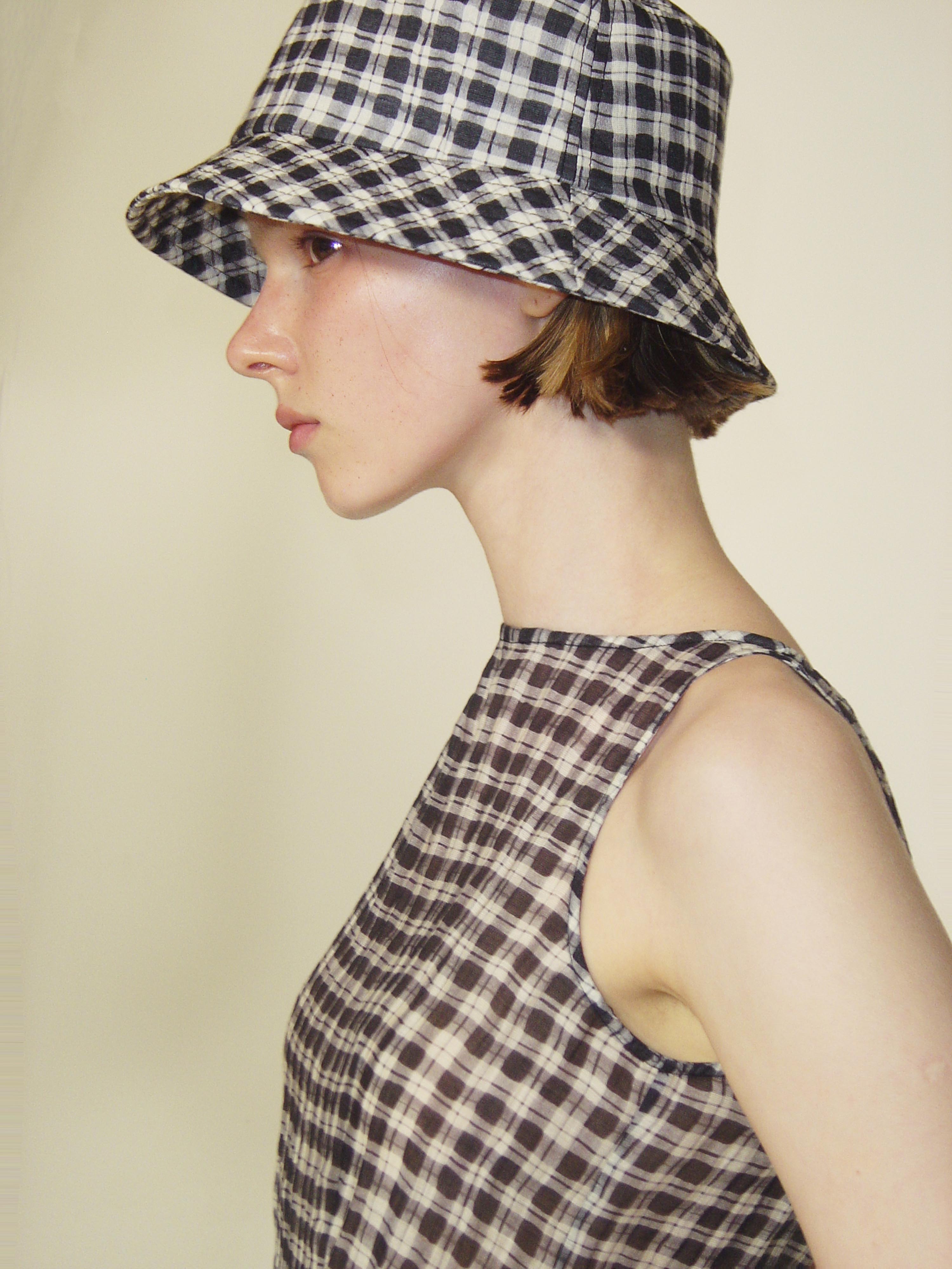 Sheer Gingham Lace Tank