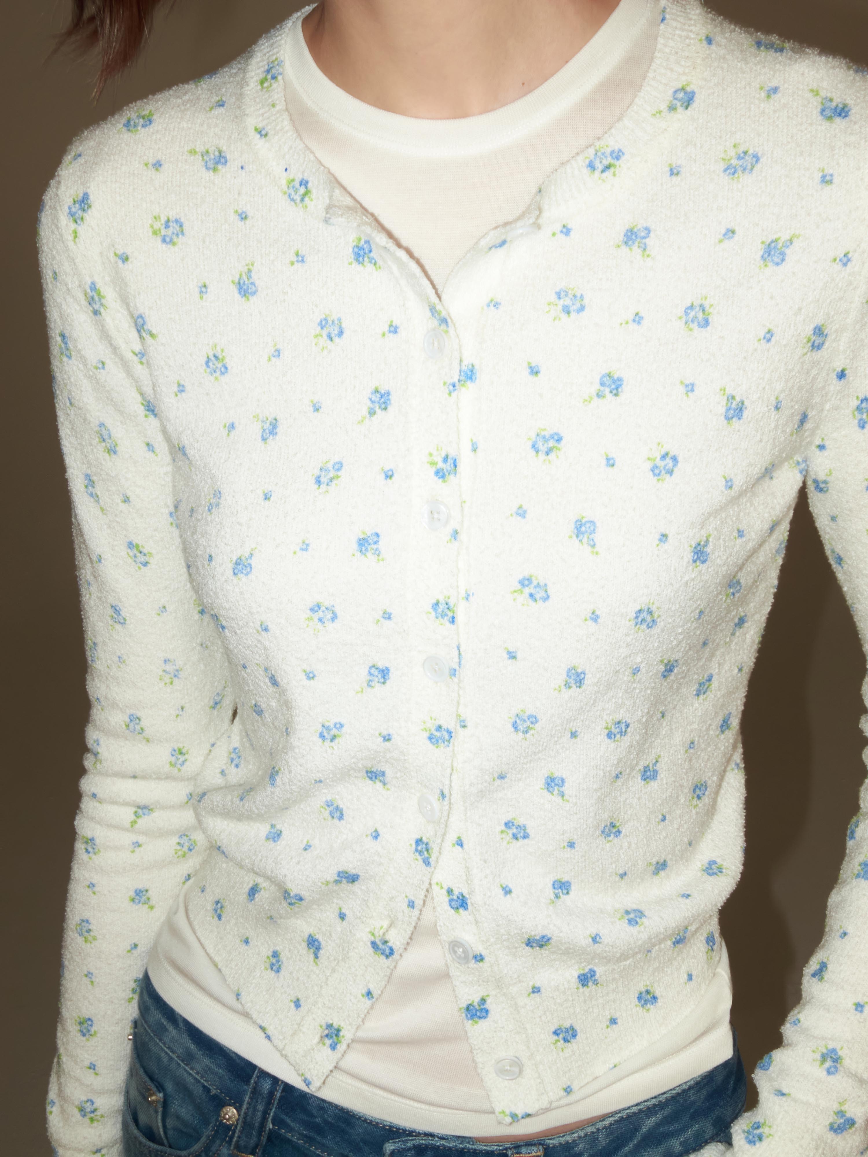 Floral Print Cardigan