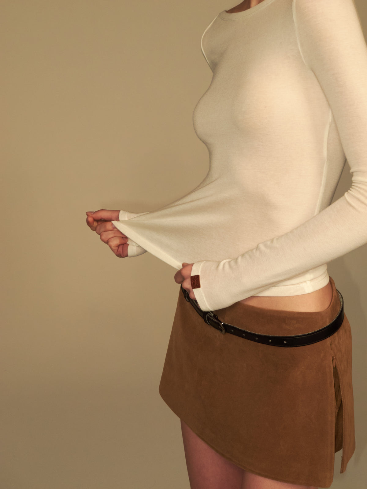 Tencel Wool Stretch Rib