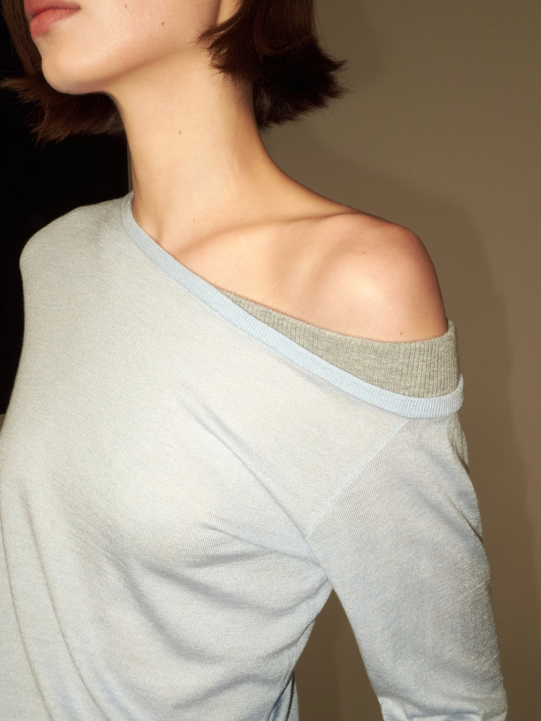 One Shoulder Knit Sweater