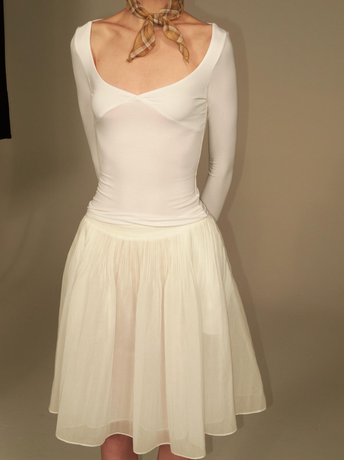 Scoop-Neck Fitted Top