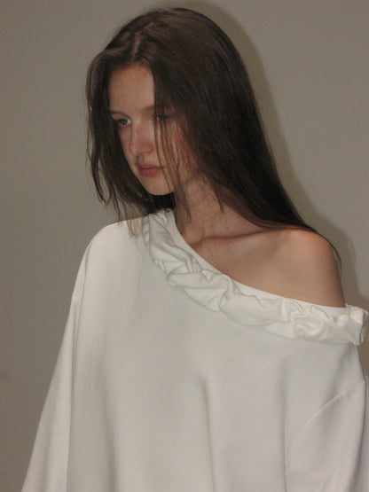 Blouson Asymmetric Sweatshirt
