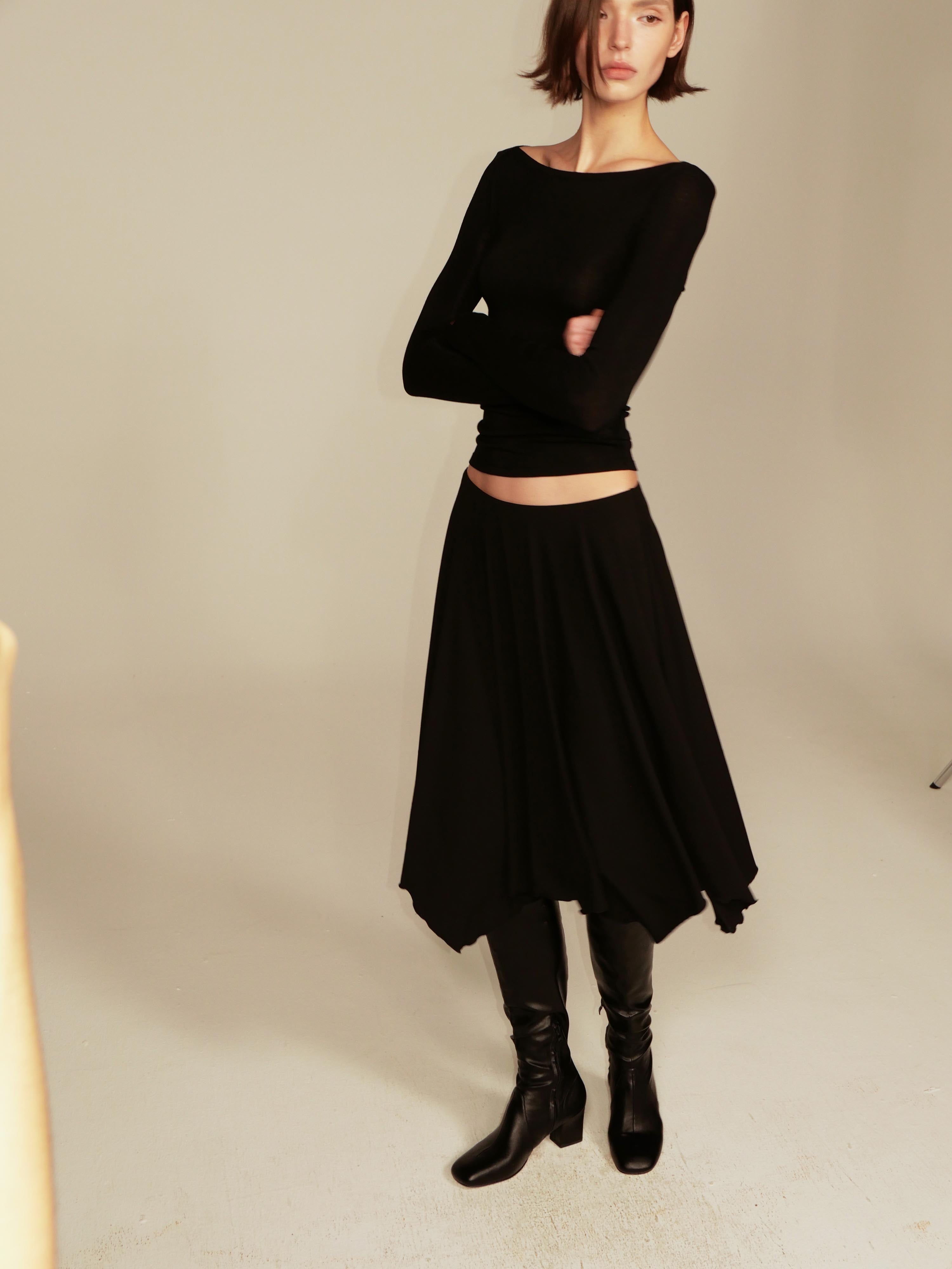 Knit Midi Skirt