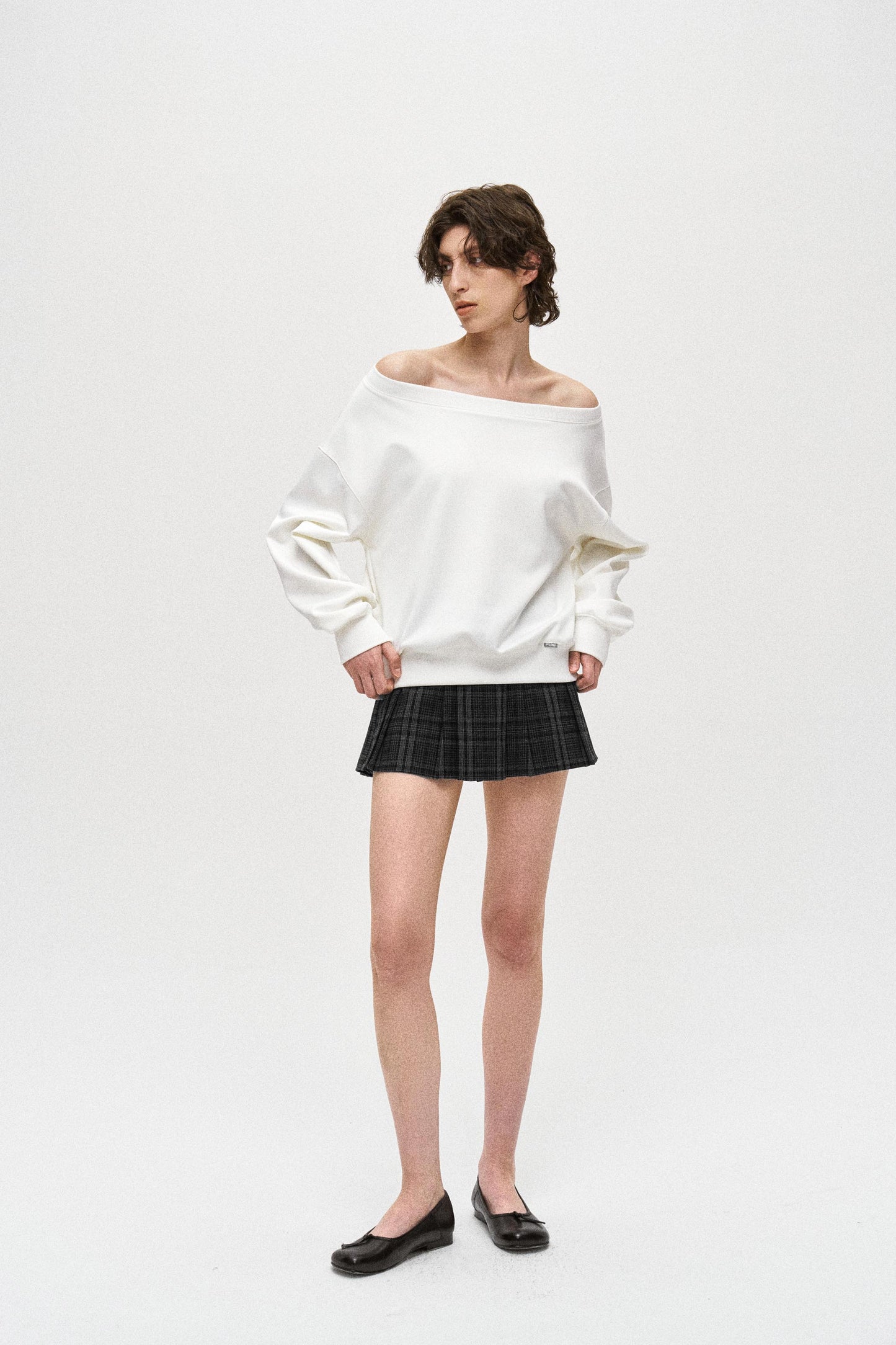 Off-Shoulder Sweatshirt