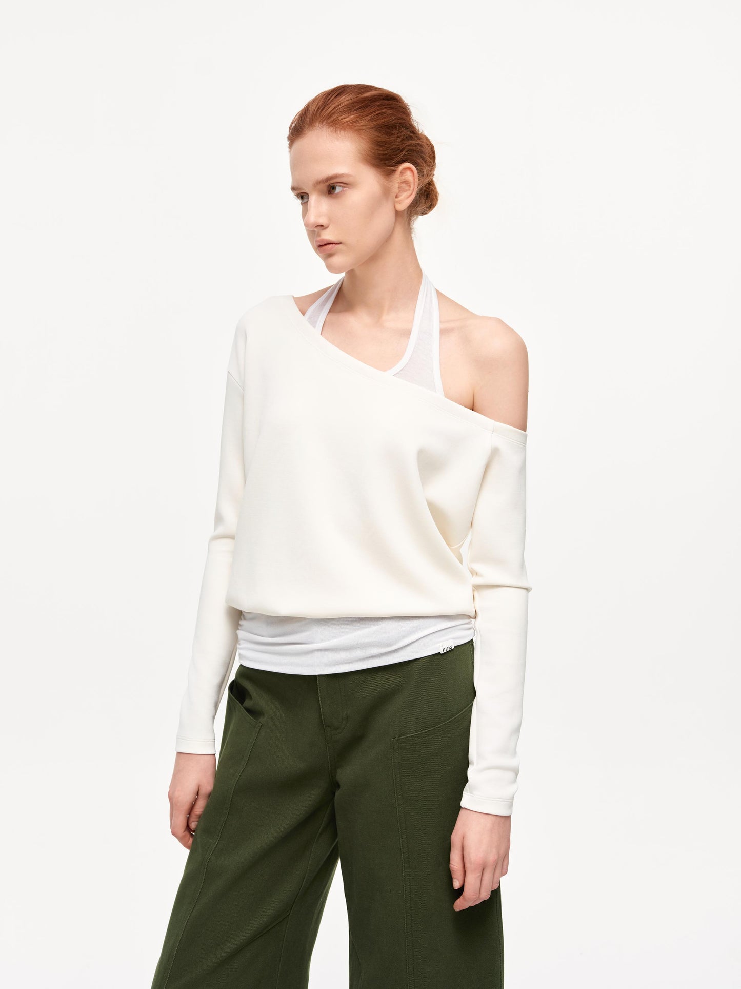 One Shoulder Sweatshirt