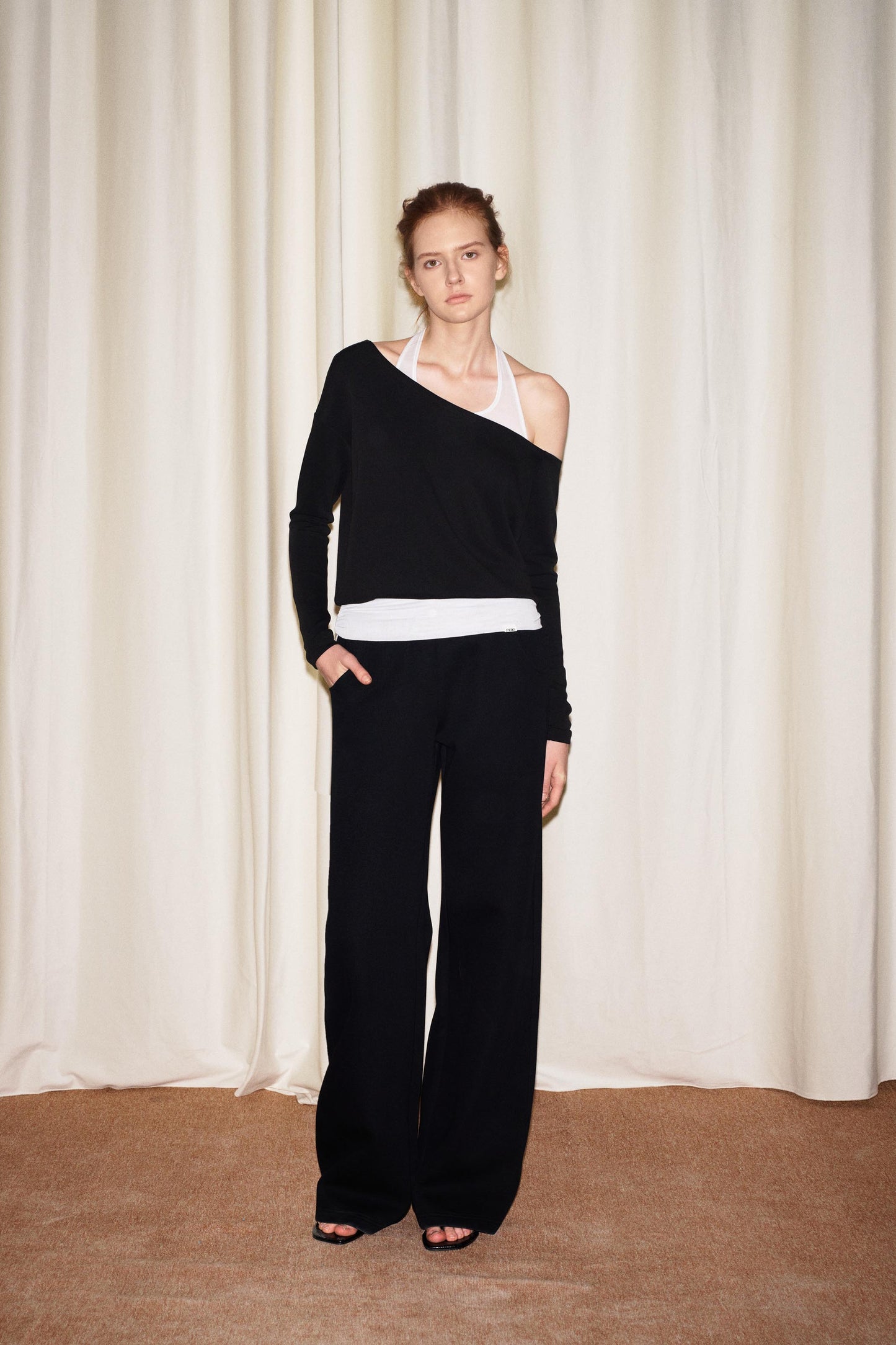 One Shoulder Sweatshirt