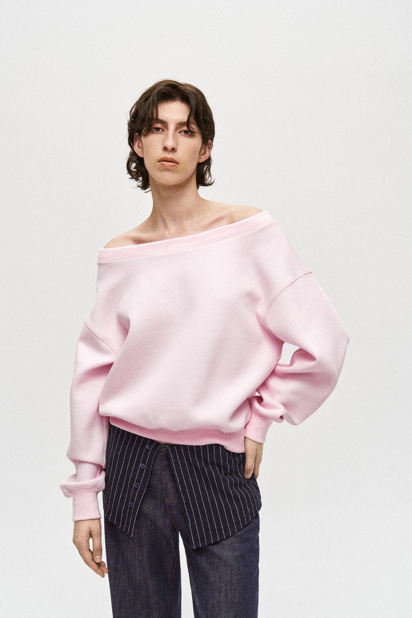Off-Shoulder Sweatshirt