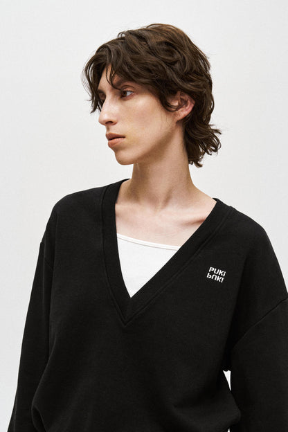 Color V-Neck Sweater