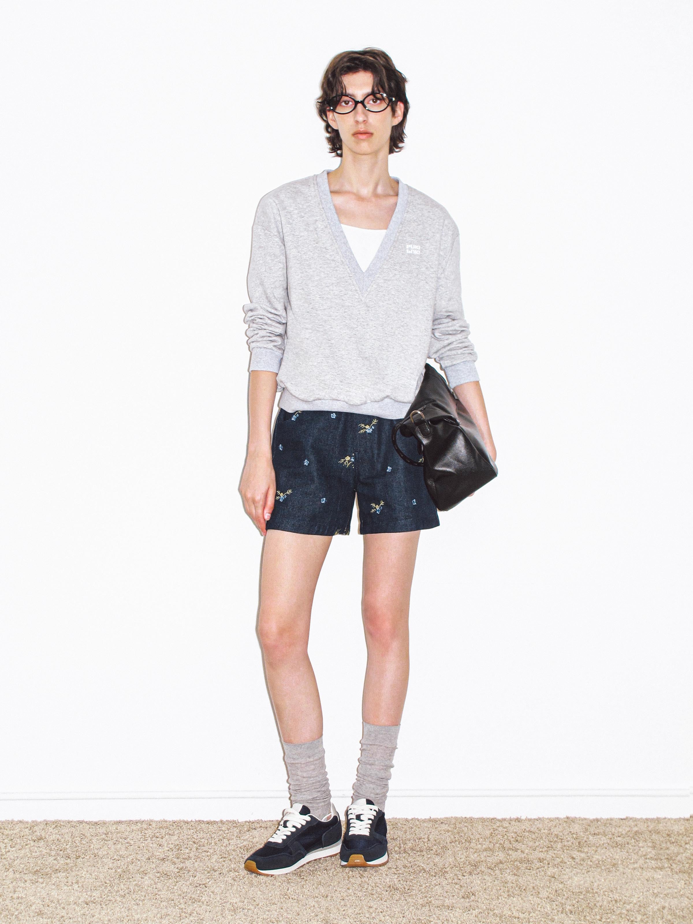 Color V-Neck Sweater