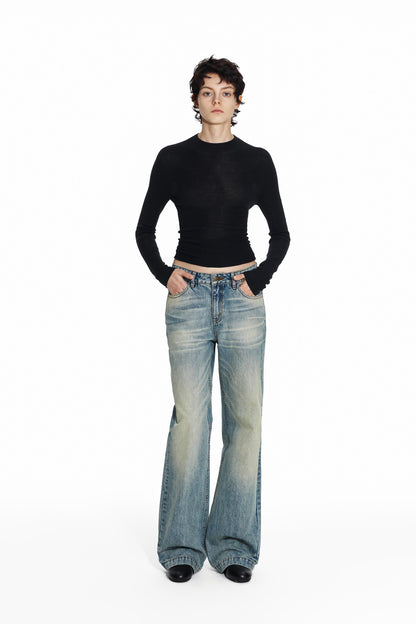 Blue Straight Jeans