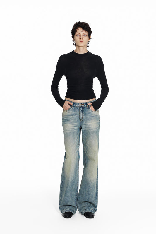 Blue Straight Jeans