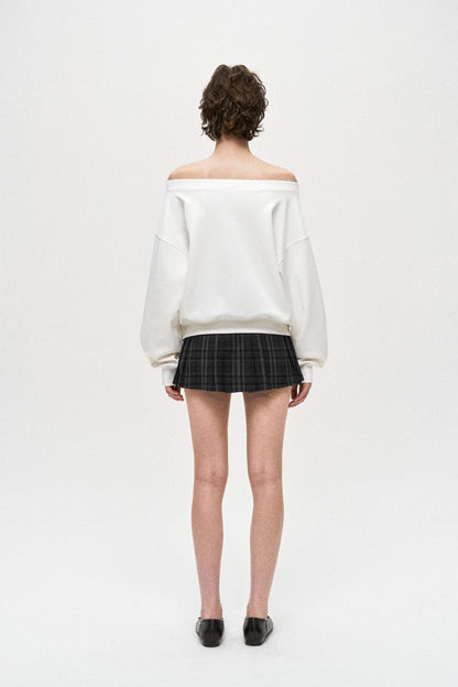 Off-Shoulder Sweatshirt